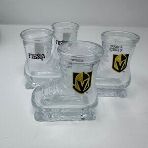 Las Vegas Skate Shot Glass Golden Knight- Set of 4 NIB